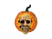 EUROPALMS Halloween Totenkopf-Kürbis, 26cm
