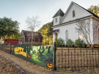 EUROPALMS Halloween Banner, Haunted Forest, 300x90cm